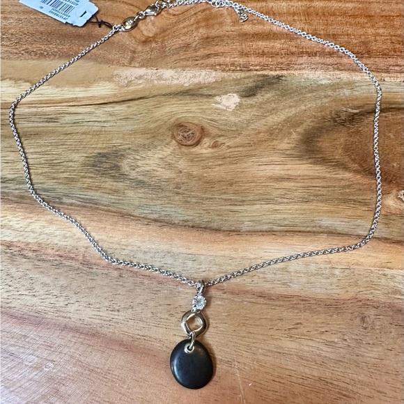 Fossil - 925 Sterling Silver Drop Pendant Necklace - Picture 7 of 10